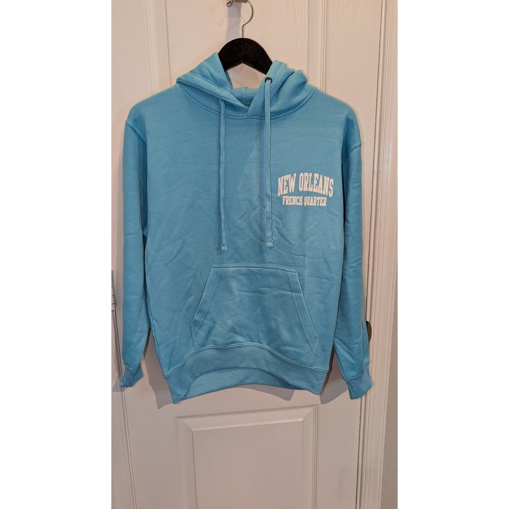 New Orleans‎ French Quarter Light Blue Hoodie Size Small